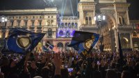 Хиляди тифози на Интер празнуваха Скудетото на Дуомо