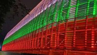 От ЦСКА го направиха: &bdquo;Армията&ldquo; бе озарена с националните цветове по случай 24 май
