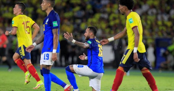 Колумбия спъна Бразилия в световните квалификации за Мондиал 2022 в