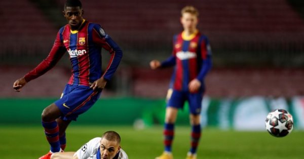Френският офанзивен футболист на Барселона Усман Дембеле попадна в