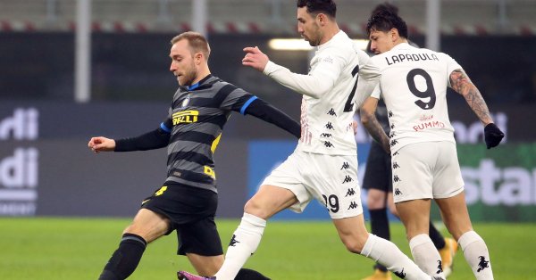 Халфът на италианския шампион Интер Кристиан Ериксен може да