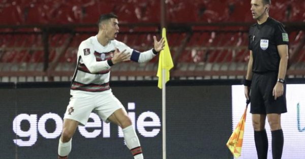 Редовният гол на Кристиано Роналдо в световната квалификация между Сърбия
