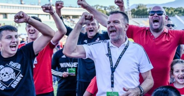 Треньорът на ЦСКА Стойчо Младенов остана доволен от равенството 0 0