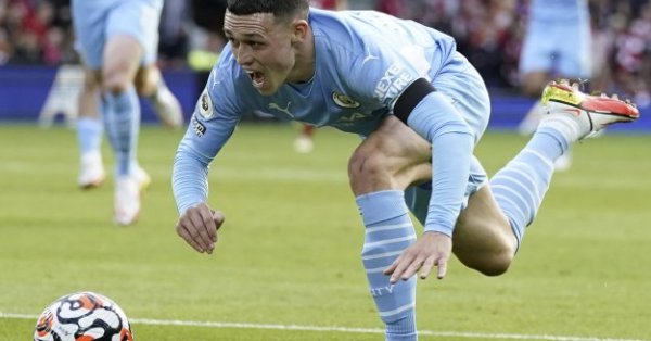 Ман Сити Бърнли среща от Висшата лига на Англия